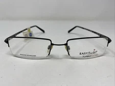 Easy Twist Mod. ET876 90 54-19-145 Black Metal Half Rim Eyeglasses Frame X478