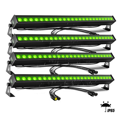 8skt 24LED 192W RGB Wallwasher Wasserdicht Strobe Bühnenlicht DMX Outdoor Party