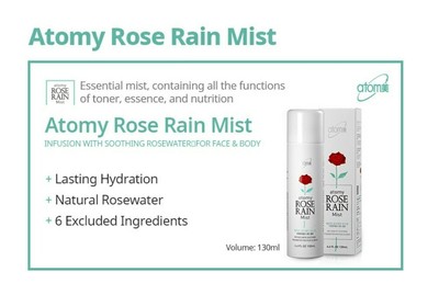 Atomy Rose Rain Mist 130 mL for Face & Body. New.Exp 01/01 ...