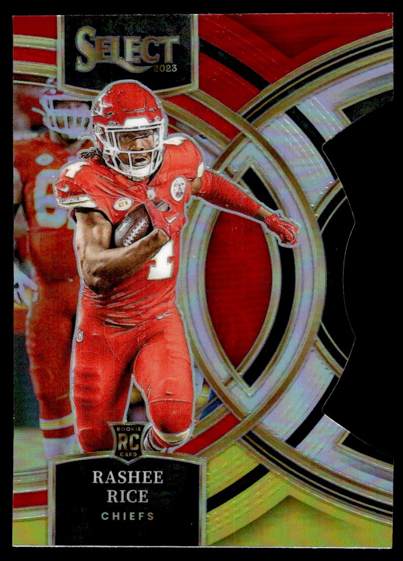 2023 Select Premier Level Red Yellow Die Cut Rashee Rice Rookie Kansas City