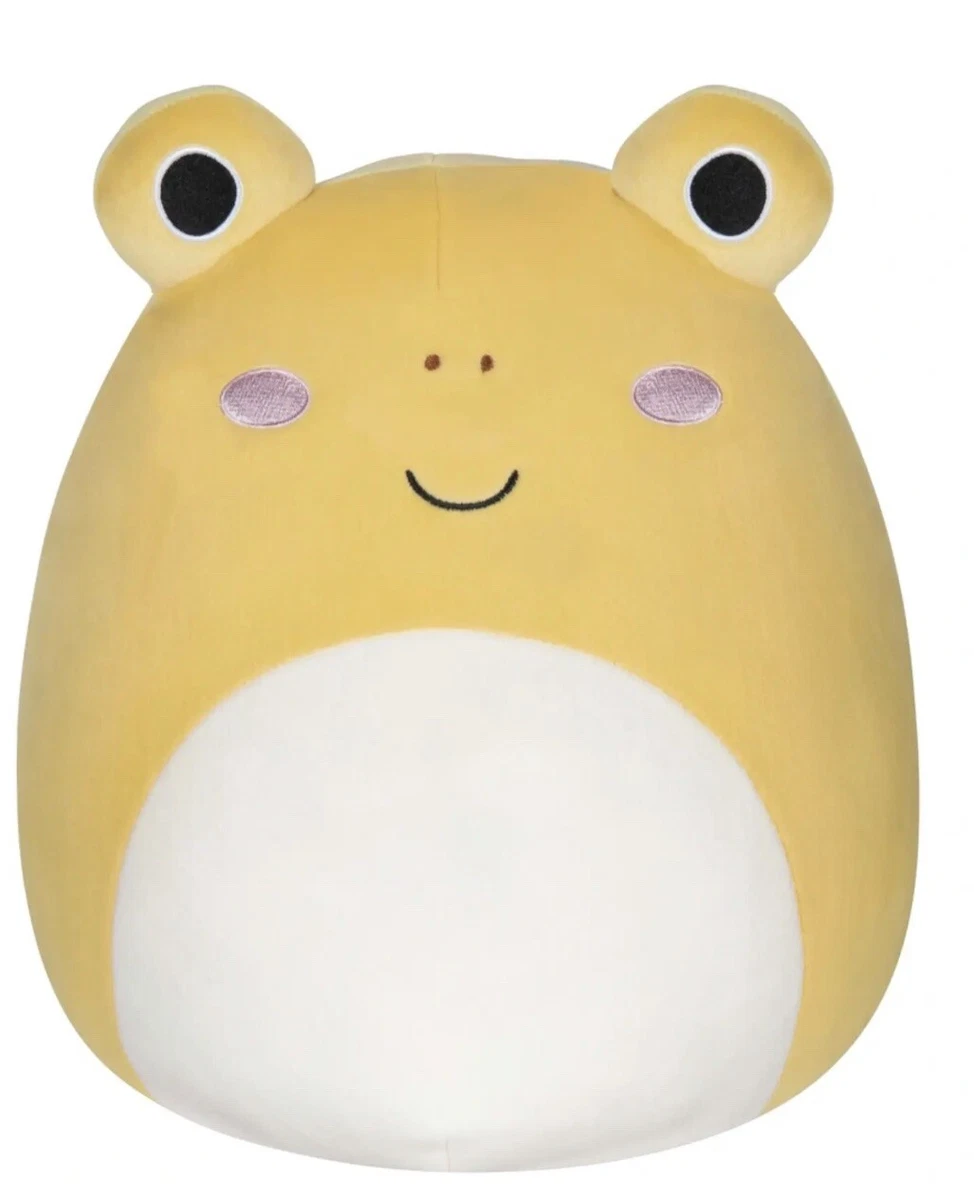 Frog Squishmallow Plush Soft Toy Stuffed Animal Leigh the Yellow Toad 30cm