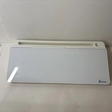 Varhomax Desk Dry Erase Glass White Board with Storage Compartment