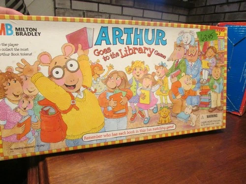 Vintage Arthur Goes To The Library Game 100% COMPLETE EUC Milton Bradley PBS1999