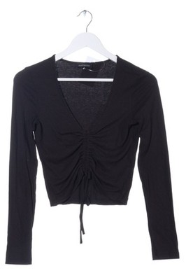 EVEN&ODD Rippshirt Damen Shirt Gr. DE 38 schwarz Casual-Look