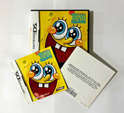 SpongeBob's Truth or Square  (Nintendo DS) Case w/ Inserts - GAME NOT INCLUDED