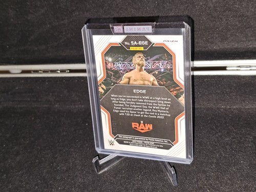 Autógrafos Panini Prizm WWE 2023 #SA-EDG Edge Superstar Prizms Mojo #/25 SSP RAW - Imagen 3 de 5
