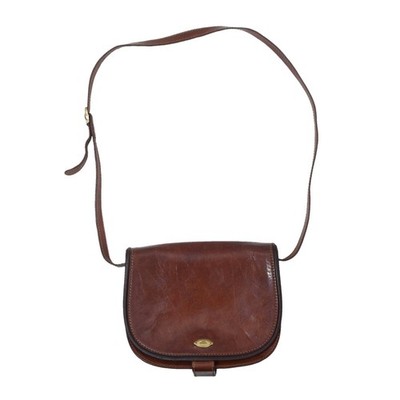 THE BRIDGE Vintage Schultertasche Leder Leather Purse Crossbody Bag Saddle Bag