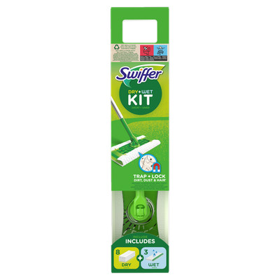 Yeria 8 panni riutilizzabili per Swiffer Sweeper Mop, salviette umidificate per pavimenti con alta acqua, assorbono lo sporco per uso bagnato e asciutto