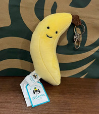Jellycat Fabulous Banana Plush Keychain Bag Charm NWT Cute Collectible Gift