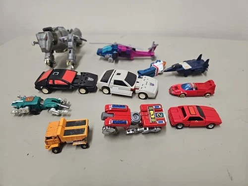 Vintage Voltron Transformers Go Bots Toy Action Figure Lot 80’s