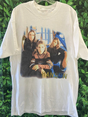 Hanson Band Graphic White Cotton T Shirt Full Size S-5XL