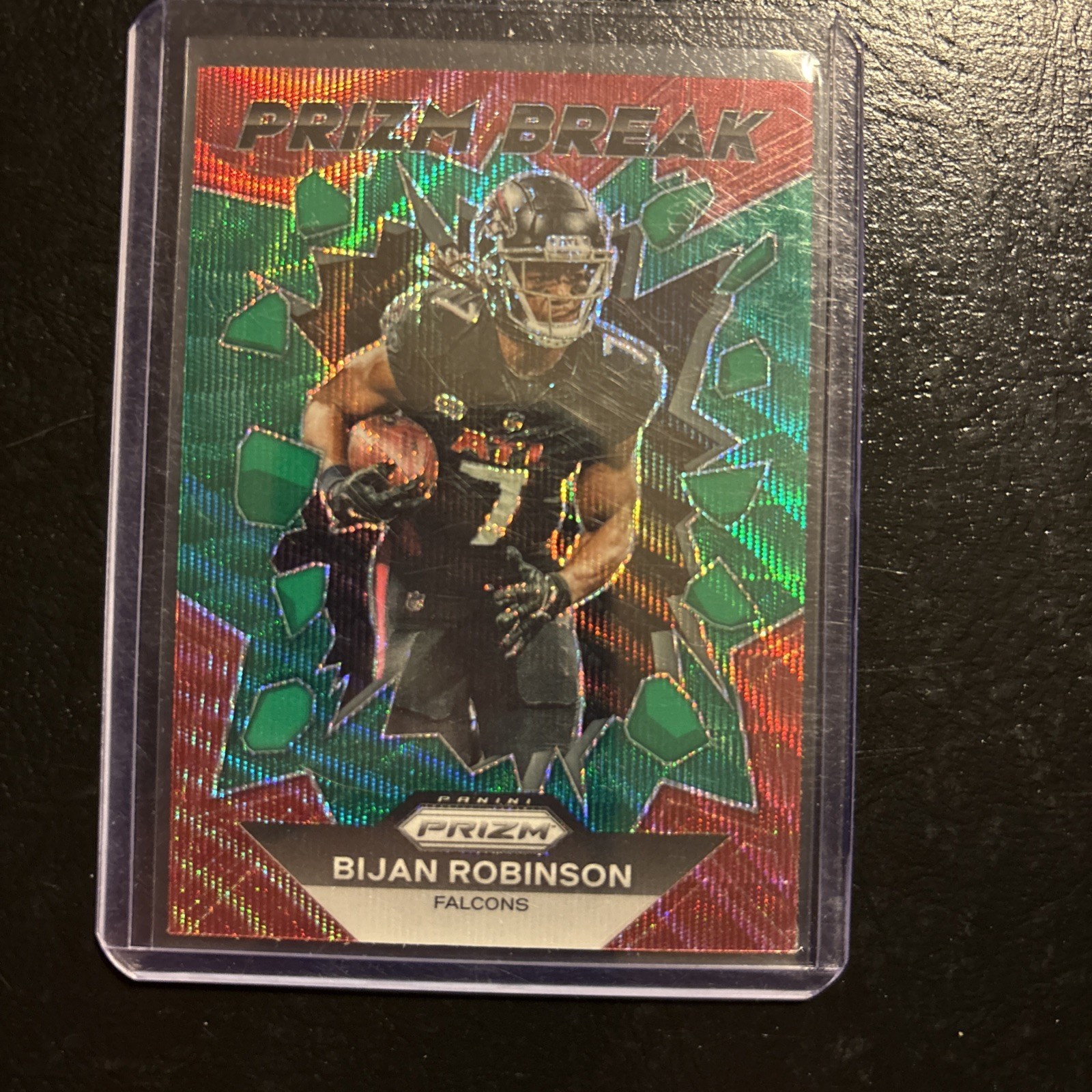 2023 Panini Prizm - Prizm Break Bijan Robinson #PB-8 Green Prizm (RC)
