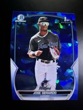 2023 Bowman Chrome Sapphire 1st Bowman Jose Gerardo Florida Marlins