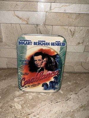 Casablanca As time Goes By Wind Up Vandor Music Box Tin Works