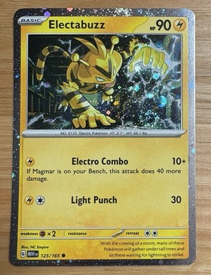 Electabuzz - 125/165 (Cosmos Holo) -   DOUBLE SWIRL   