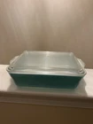 Vintage Pyrex Turquoise 1.5 Quart Casserole Dish w/Lid 503C
