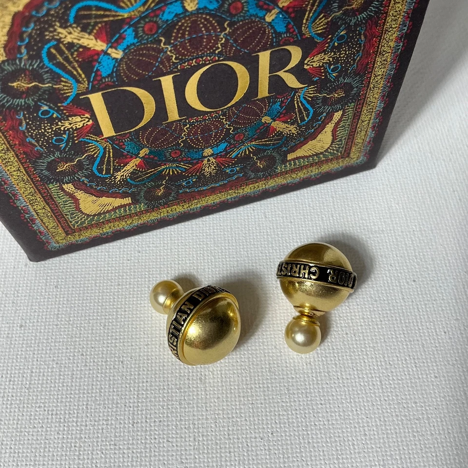 Authentic Dior Gold Earrings Retro - Image 2 of 3