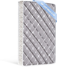 Mini Crib Mattress - Dual Sided Comfort Foam, Breathable  Odorless, 38x24x4