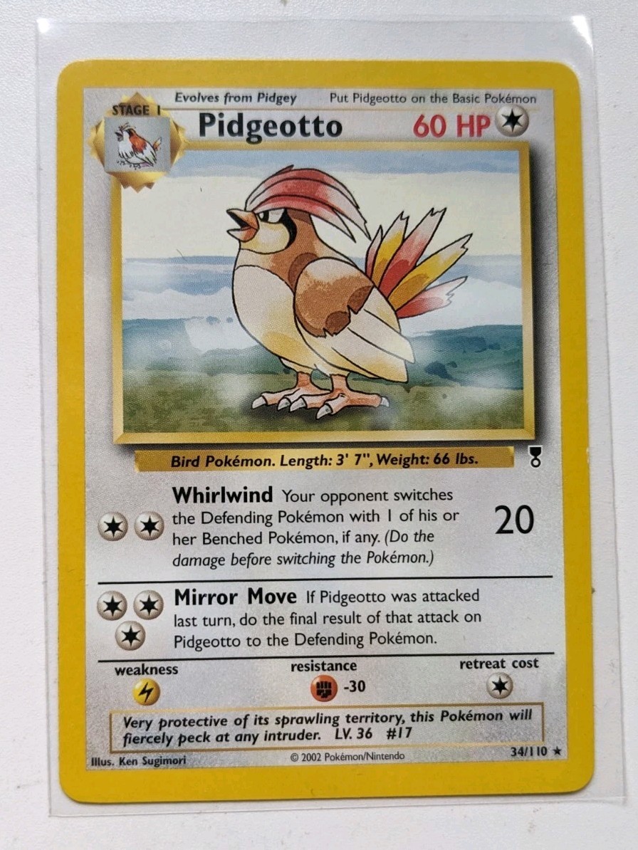 Pokémon TCG Pidgeotto Legendary Collection 2002 Card #34/110 Mint
