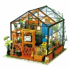 Rolife Mini DIY Cathy's Flower House Miniature Model Kit Greenhouse DG104 NEW