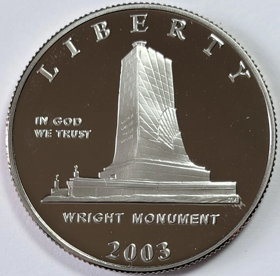 2003 P Proof USA Aviation First Flight Wright Brothers Clad Half Dollar Coin 639 - Image 2 of 4