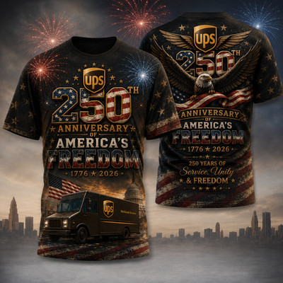 UPS 250th Anniversary America, UPS Postal Service 250th years of Freedom Shirt