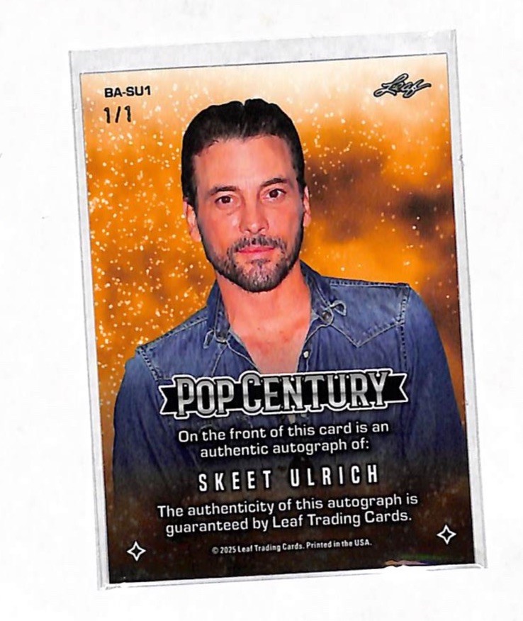 2025 Leaf Pop Century Skeet Ulrich 1/1 White Auto Autograph Card