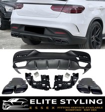 GLE63 STYLE HECKDIFFUSOR MIT SPITZEN GLANZ SCHWARZ FÜR MERCEDES GLE C292 AMG 15-18 GLE63 STYLE HECKDIFFUSOR MIT SPITZEN GLANZ SCHWARZ FÜR MERCEDES GLE C292 AMG 15-18