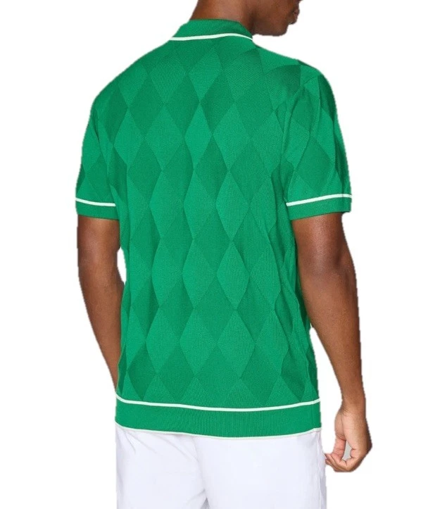 $120 Adidas Tejido Golf Polo Talla XL Para Hombres Verde Argyle Originales JC6761 Foto 3 de 4