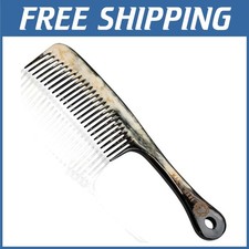 Fine Tooth Styling Comb - Natural Multi-color Oxhorn