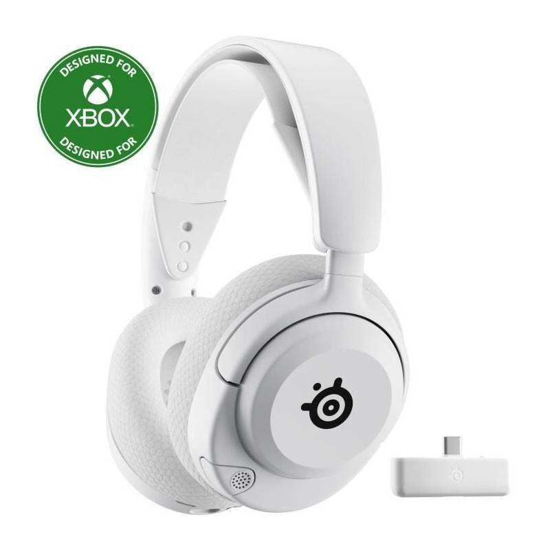 Casque sans fil SteelSeries Arctis Nova 5X blanc fini les bruits de pas