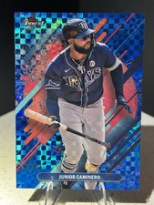 2025 TOPPS FINEST RARE JUNIOR CAMINERO #266 BLUE CHECKERBOARD 09/49