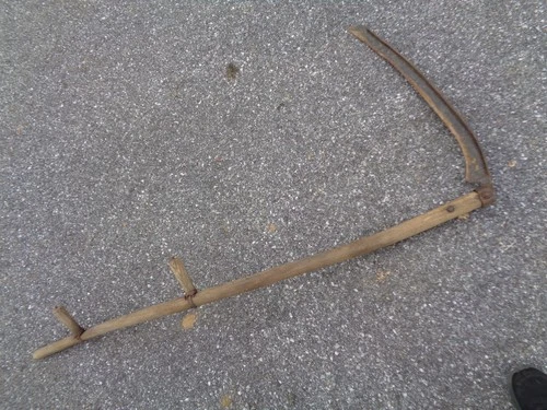 Wood Handle Scythe Sickle - 60" Handle - 28" Blade