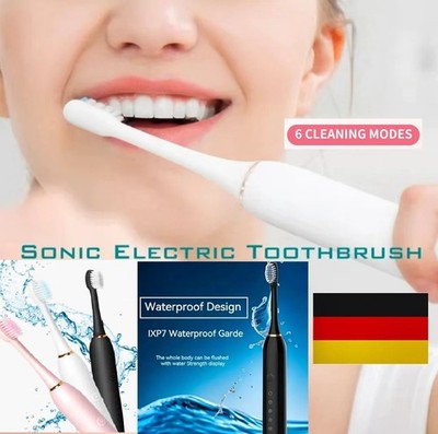 Electric Toothbrush  Sonic High Frequency Cleaning 6 Cleaning Modes