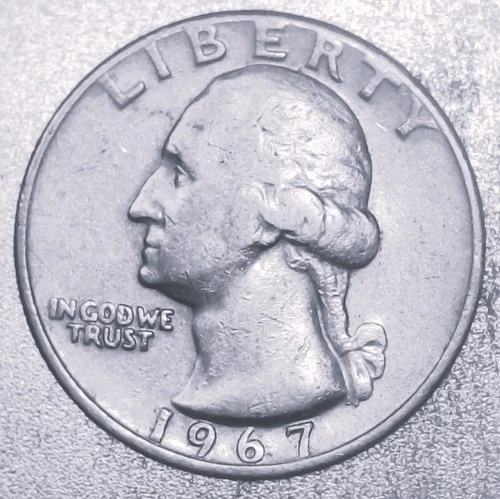1967-P Washington Quarter — photo from another recent sale