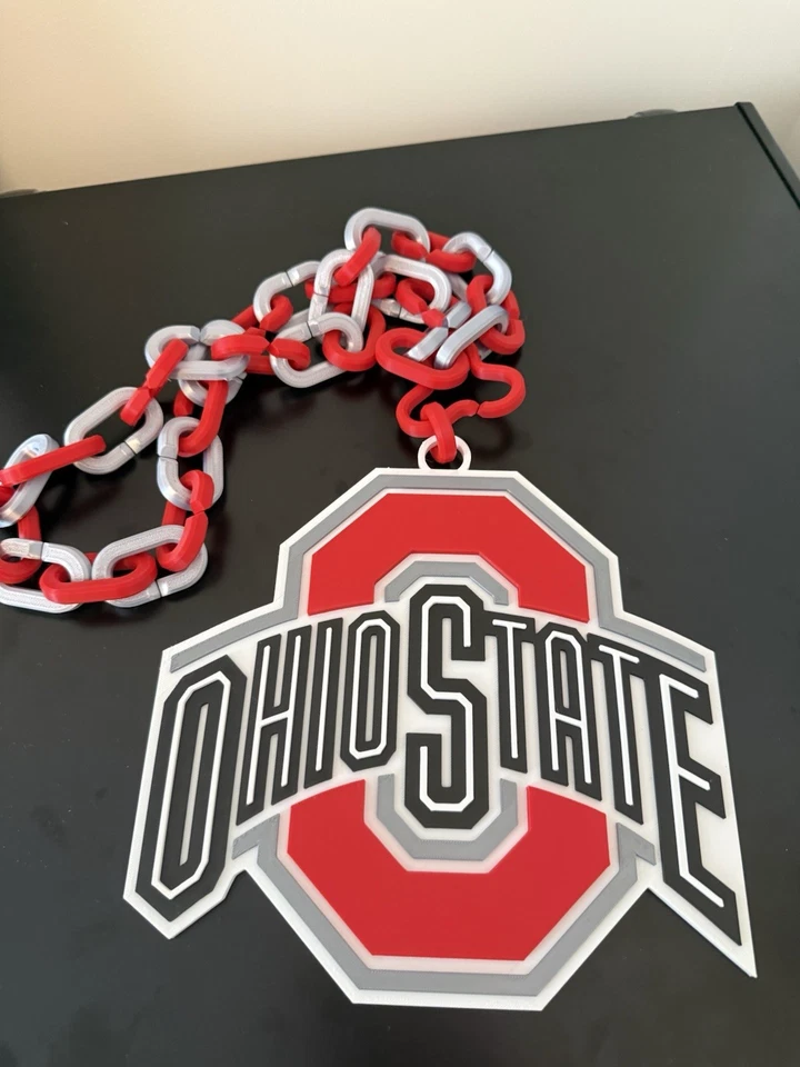 Ohio State Buckeye Over Size Chain and Pendant - Image 2 of 3