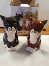 Lesser And Pavey Cat Salt And Pepper Pots Boxed Gift Set