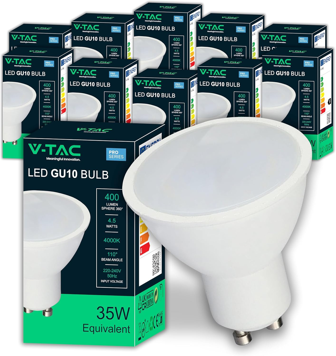 Risparmio Casa: Set 10 Lampadine LED GU10 4.5W 400 Lumen Prezzo Top