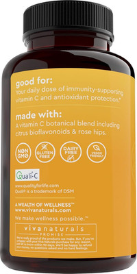 Vitamin C, 1000 Mg, 250 Vegetarian Capsules   with Citrus Bioflavonoids & Ros...