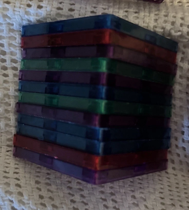 Lot of 110 PlayMags Magnetic Building Tiles - Image 4 of 4