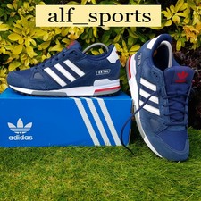 ❤ BNWB & Authentic Adidas Originals ® ZX 750 Trainers Navy Red White UK Size 9.5