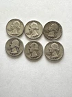 lot 1943, 1944, 1956, 1957, 1957,  1960 Silver Quarters