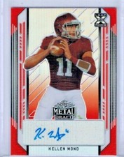 2021 Leaf Metal Draft Kellen Mond Red Auto RC #'ed 4/5