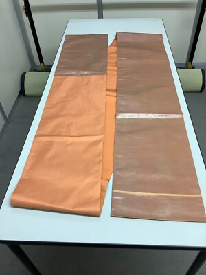 Japanese Vintage Kimono Fukuro Obi silk Beige Glossy Tradition Solid 166.1x11in