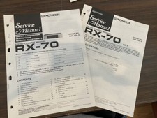 PIONEER RX-70 RX70 COMPLETE SET OF Service Manuals **ORIGINAL**