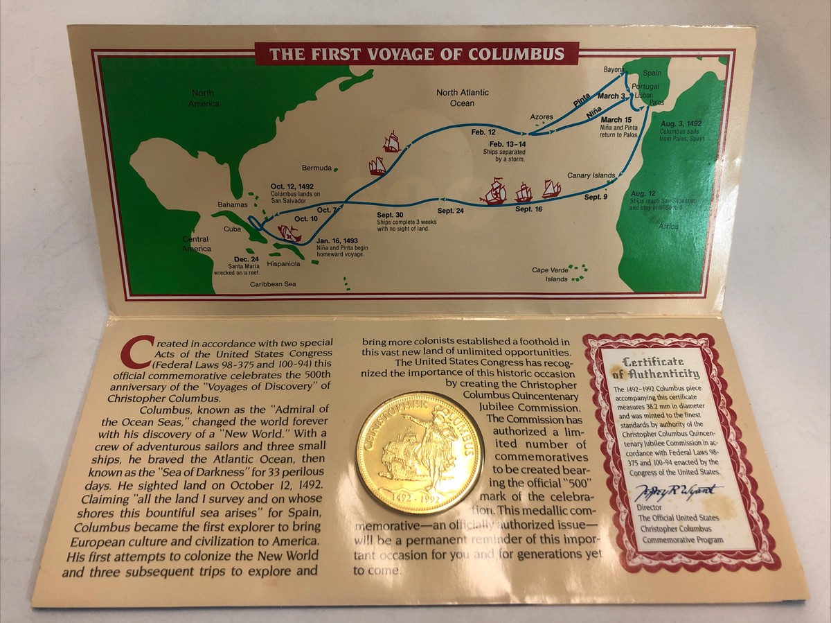 コロンブス大陸発見500年記念 銀貨 5枚セット 1492-1992 1492-1992 Christopher Columbus Official 500-Year Anniversary