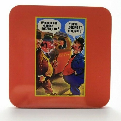 Bamforth Vintage Collection Saucy Seaside Naughty Humour Joke Cartoon Coaster - Picture 6 of 17