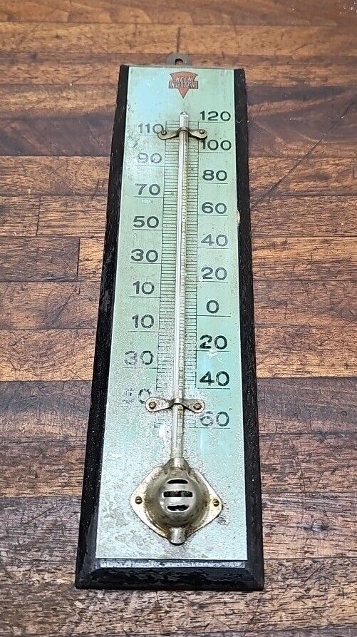 VINTAGE ORIGINAL KEEN KUTTER advertising Thermometer Sign  9 x 2-1/2"
