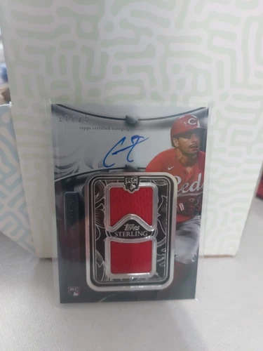 2024 Topps Sterling Christian Encarnacion Strand Dual Patch Auto RC Reds /25