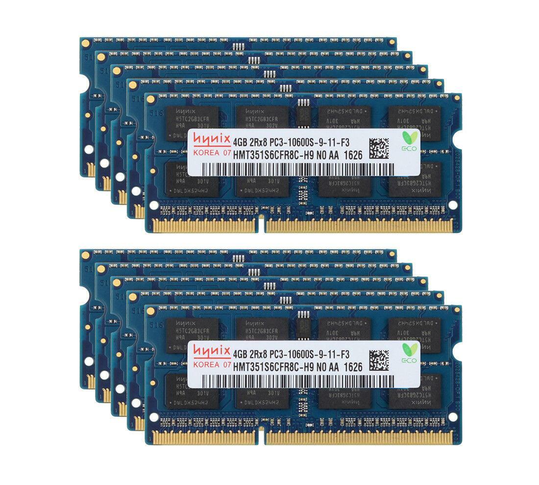 Hynix 10pcs 4GB 4G DDR3 1333 MHz PC3-10600S 204 PIN SODIMM Laptop